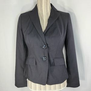Ann Taylor Petite NWT Wool Blend Navy Blazer Size 2P